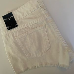 True Religion Keira fray shorts, new with tags.